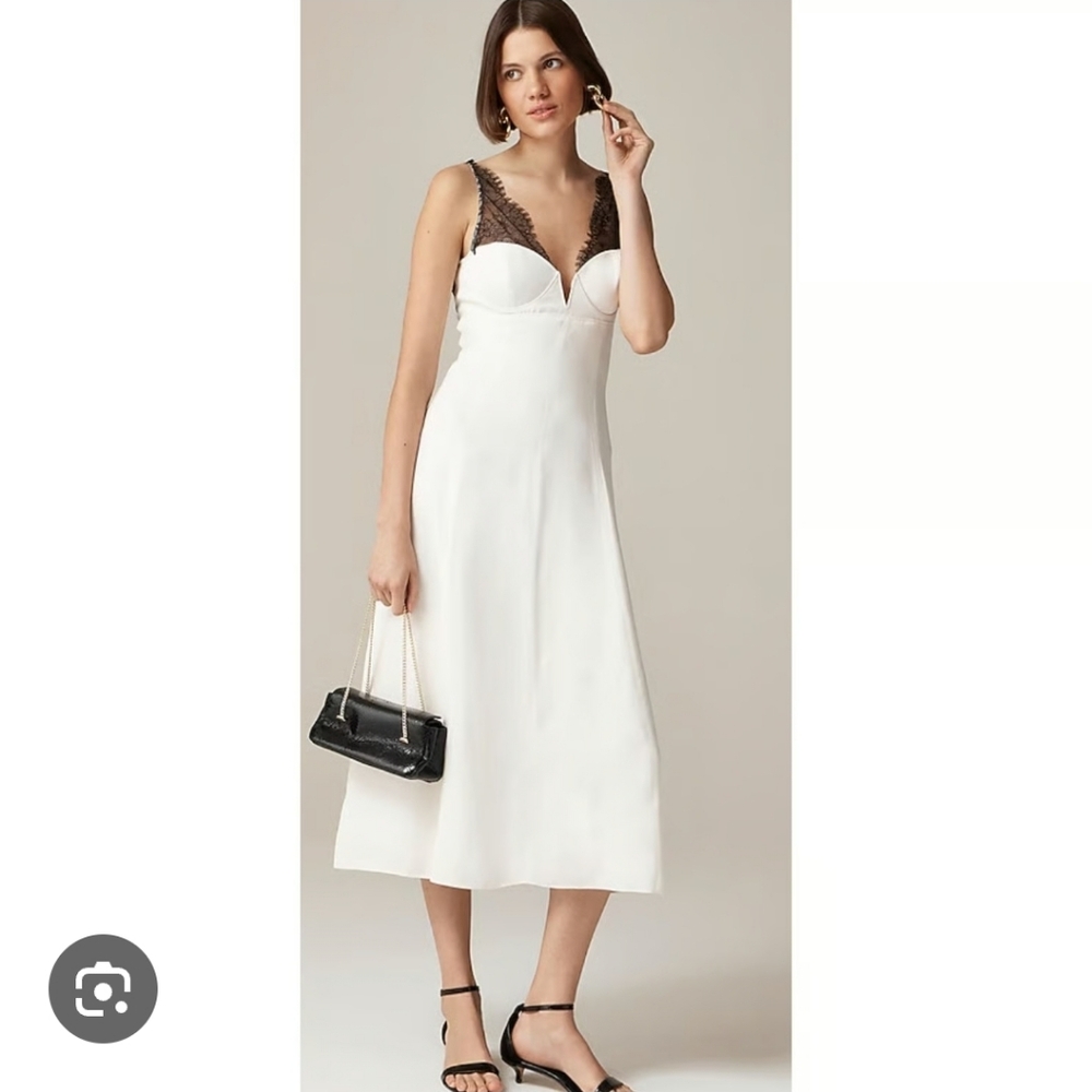 J Crew Collection structured lace-trim dress CI876 NWT Size 4